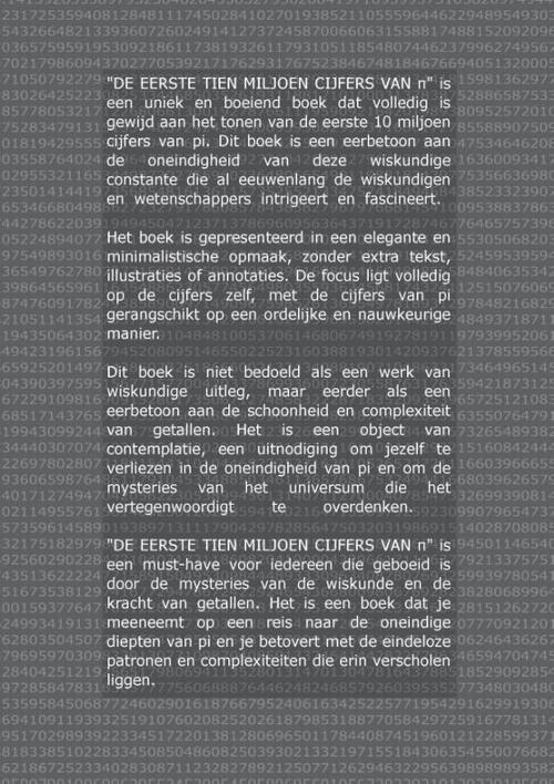 DE EERSTE 10 MILJOEN CIJFERS VAN π