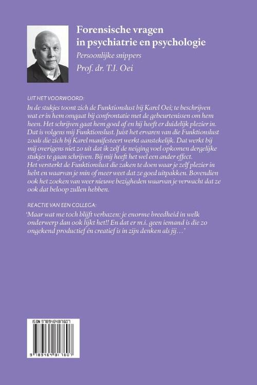 Forensische vragen in psychiatrie en psychologie