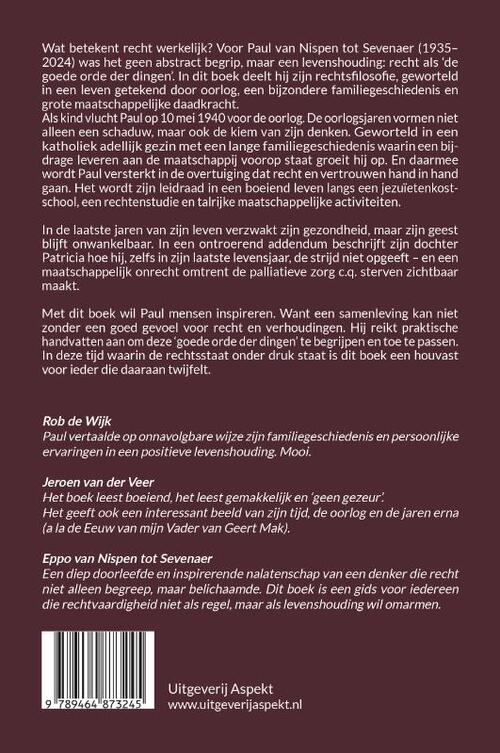 Het recht als de goede orde der dingen