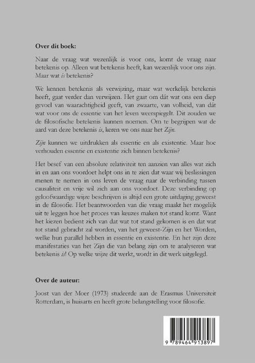 Betekenis als synthese van Zijn en Worden