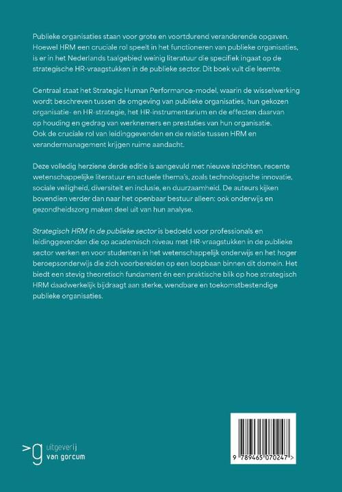 Strategisch HRM in de publieke sector