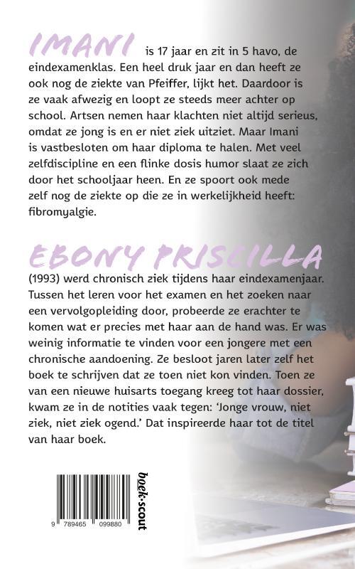 Jonge vrouw, niet ziek ogend