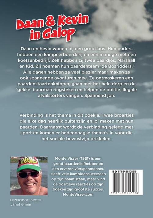 Daan en Kevin in galop