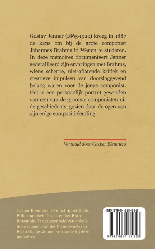 Johannes Brahms als mens, leraar en kunstenaar