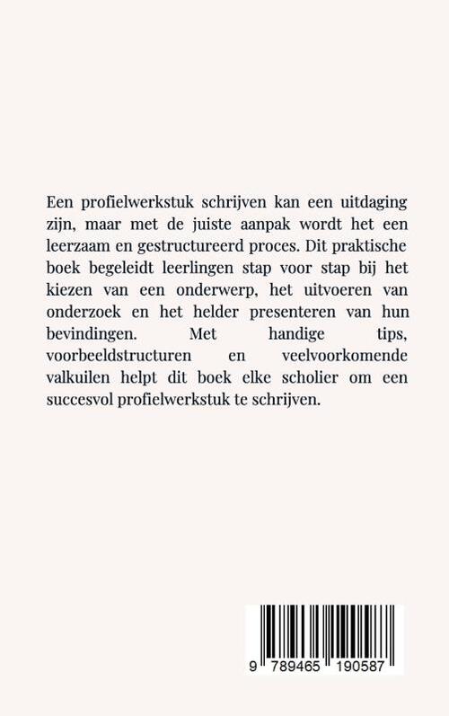 Hoe schrijf je een profielwerkstuk