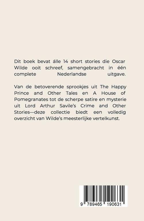 Oscar Wilde Short Stories Nederlandstalig