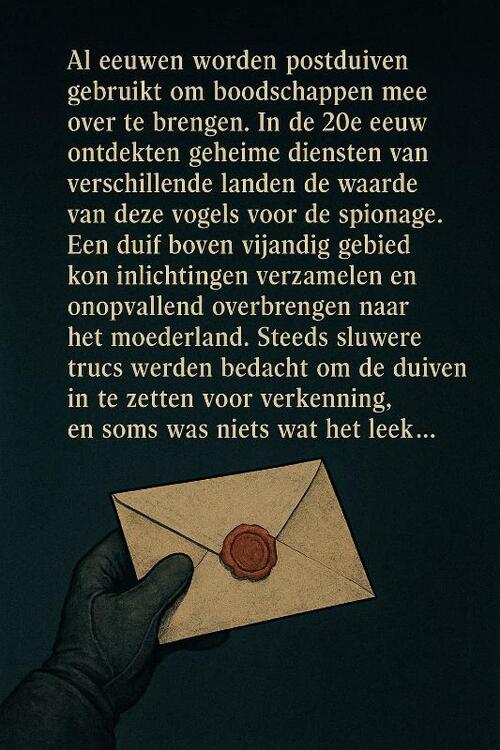 De geheime geschiedenis van postduiven in de spionage