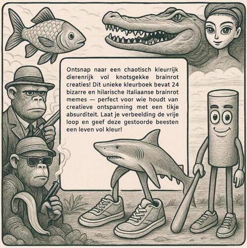 Brainrot kleurboek