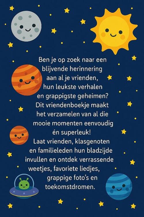 Ruimte & Planeten Vriendenboekje