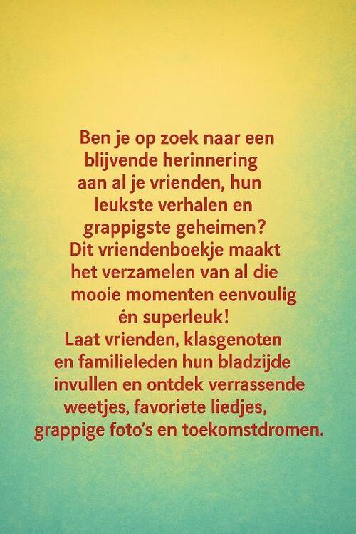 Monster Vriendenboekje