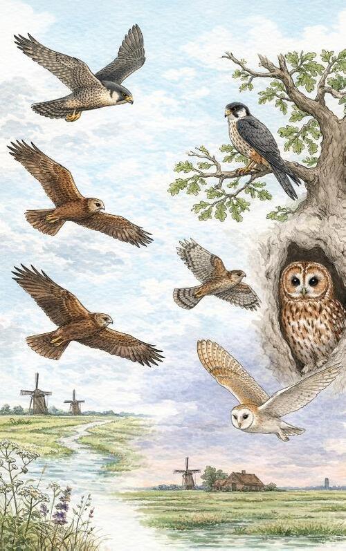 Van valk tot uil - Alle roofvogels van Nederland