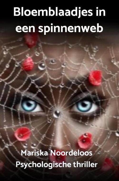 Bloemblaadjes in een spinnenweb