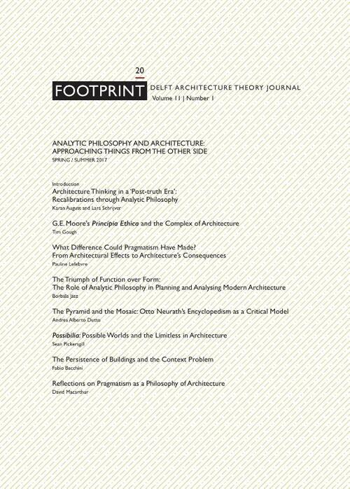 Footprint 20 analytic philosophy and architecture