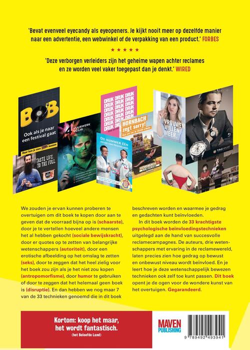 De 33 beste psychologische beïnvloedingstechnieken uit de reclame