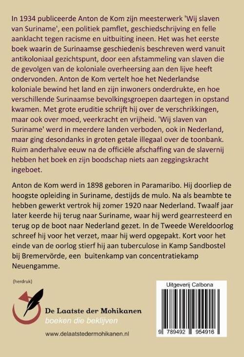 Wij slaven van Suriname GLB