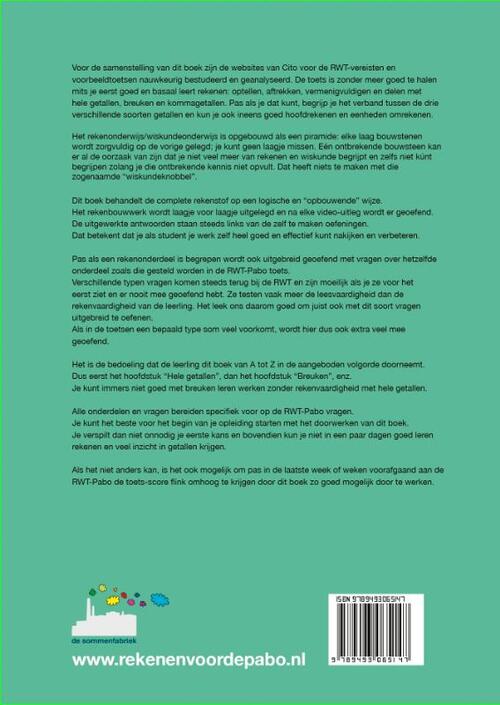Rekenen voor de PABO en de RWT