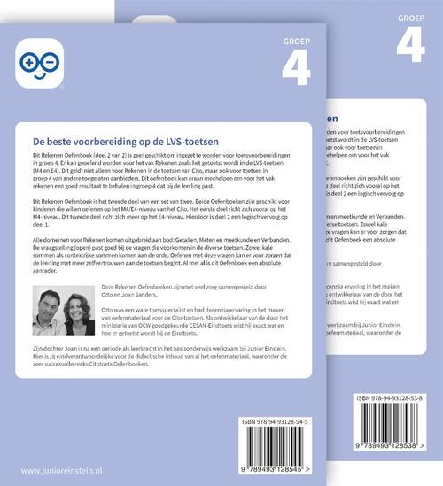 Rekenen Oefenboek Set deel 1 en 2 groep 4