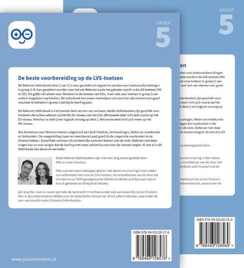 Rekenen Oefenboek Set deel 1 en 2 groep 5