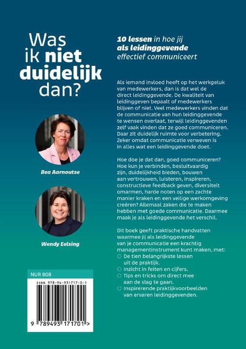 Was ik niet duidelijk dan?