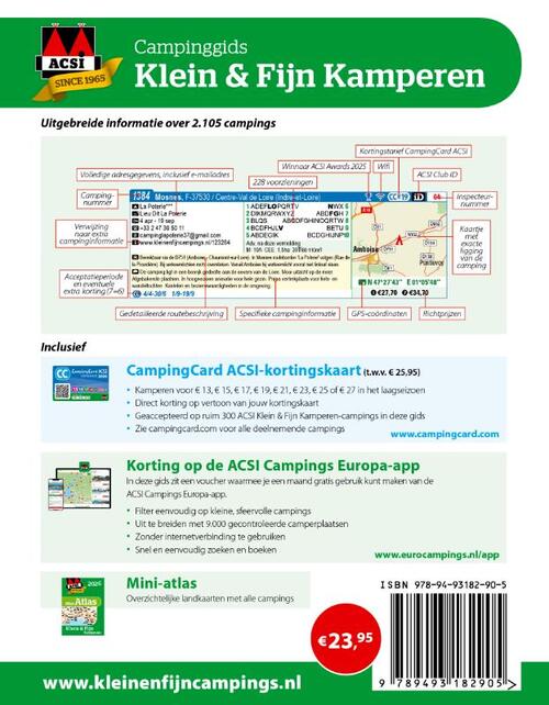 ACSI Klein & Fijn Kamperen gids 2026