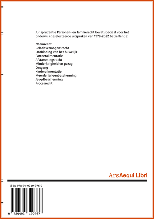 Jurisprudentie Personen- & familierecht 1979-2022