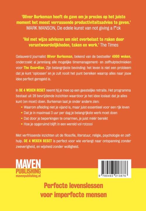 De 4 weken reset