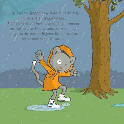 Luna speelt heel graag buiten!