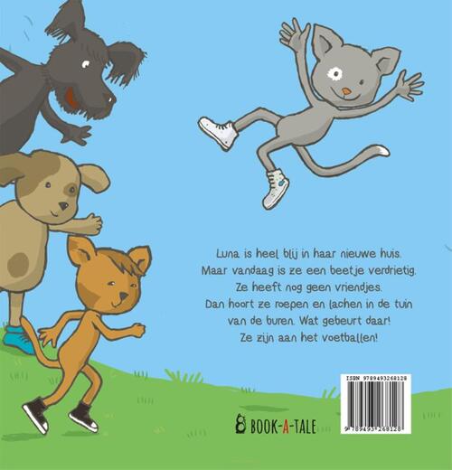 Luna is dol op de rode fiets!