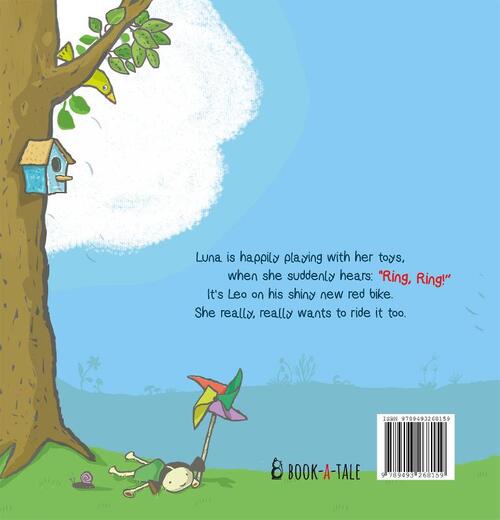 Luna really likes the red bike!