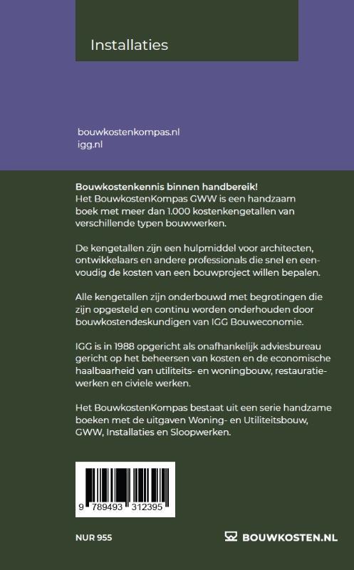 Bouwkostenkompas Installaties 2024