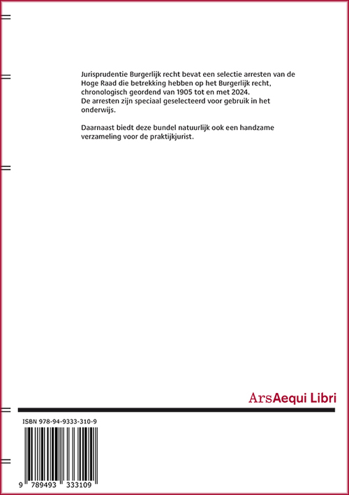 Jurisprudentie Burgerlijk recht 1905-2024