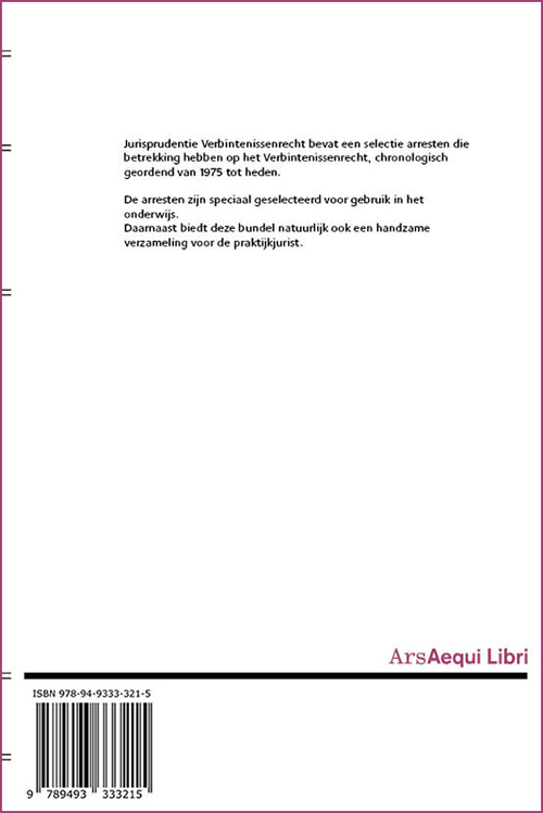 Jurisprudentie Verbintenissenrecht