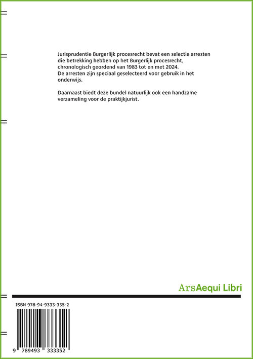 Jurisprudentie Burgerlijk procesrecht 1983-2024
