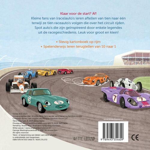 Tien kleine raceauto's