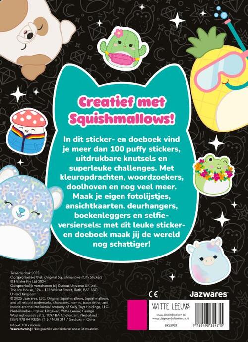 Original Squishmallows sticker- en doeboek