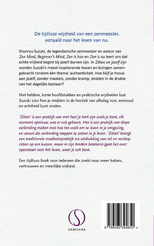 Zitten en jezelf zijn