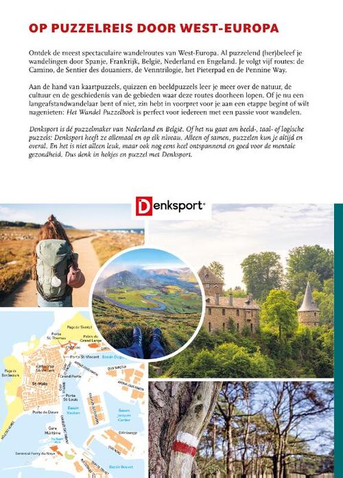 Denksport – Het Wandelpuzzelboek: West-Europa