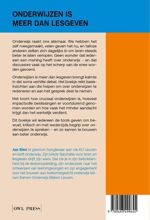 Onderwijzen is meer dan lesgeven