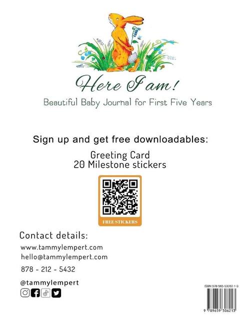 Here I Am - Bunny's Baby Memory Book