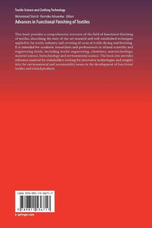 Advances in Functional Finishing of Textiles