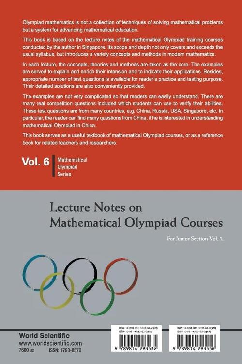 Lecture Notes On Mathematical Olympiad Courses: For Junior Section - Volume 2