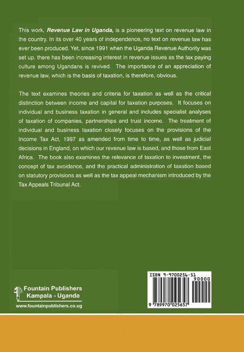 Revenue Law in Uganda