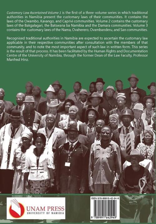 Customary Law Ascertained Volume 1