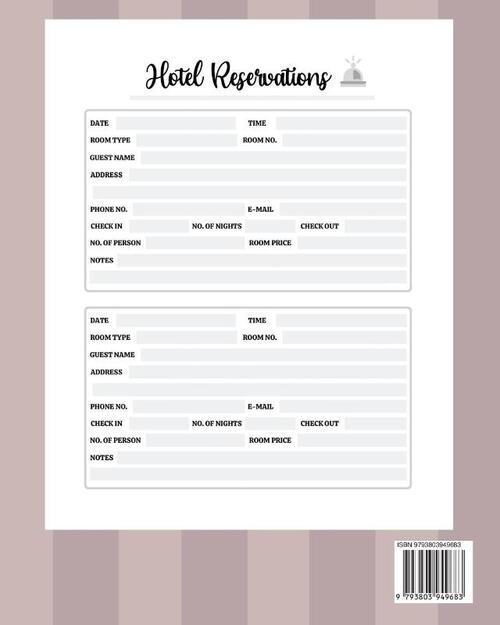 Hotel Reservation Book
