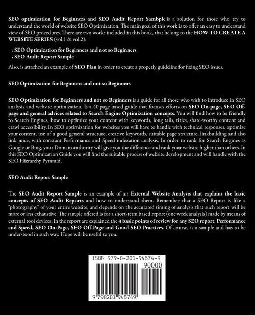 Seo Optimization for Beginners & Seo Audit Report Sampple