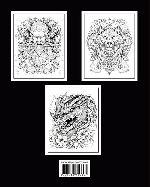 Simple Tattoo Coloring Book