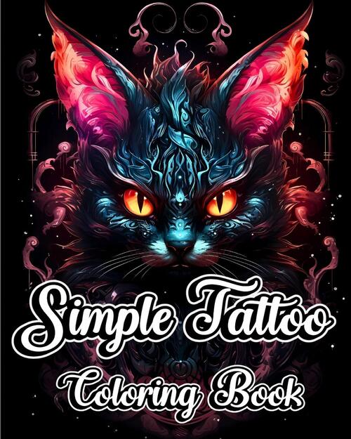 Simple Tattoo Coloring Book