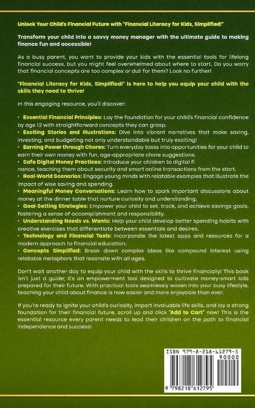 Financial Literacy For Kids, Simplified!