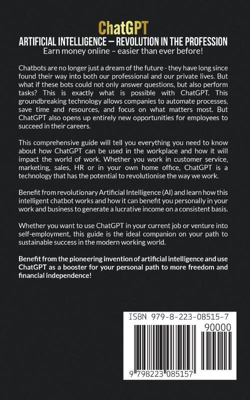 ChatGPT - Artificial Intelligence - Revolution in the profession - Earn money online - easier than ever before!