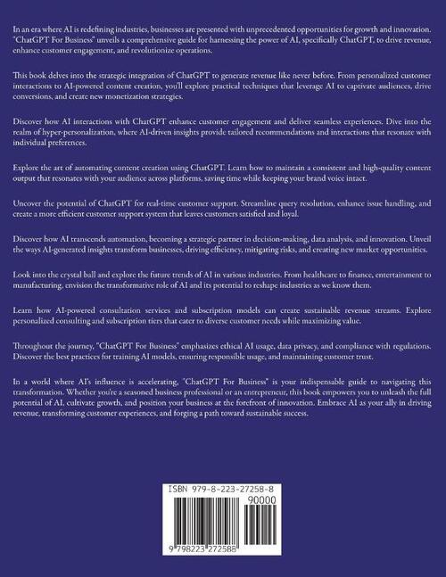 ChatGPT for Business the Best Artificial Intelligence Applications, Marketing and Tools to Boost Your Income